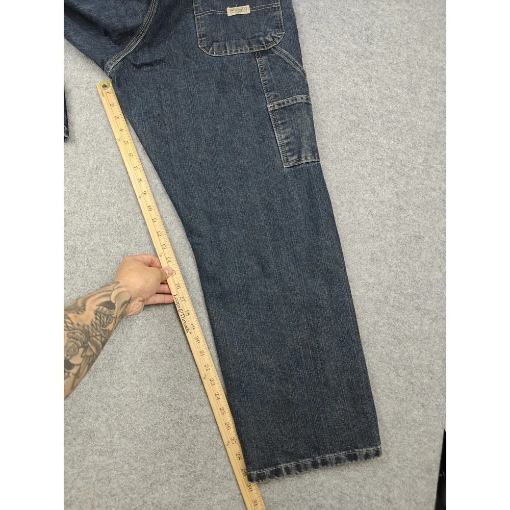 Vintage Wrangler Carpenter Jeans Mens 36x30 Blue Relaxed Denim Pants Workwear